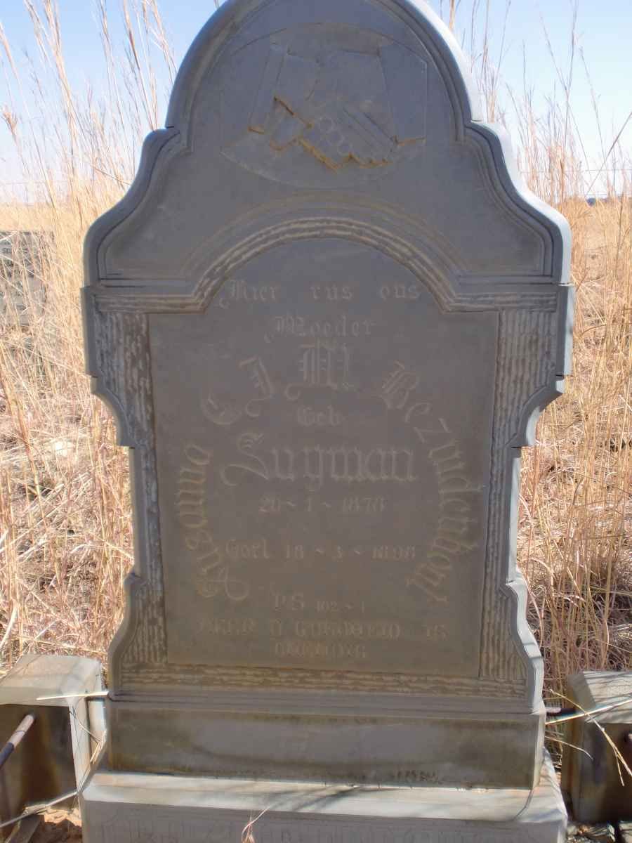 BEZUIDENHOUT Susanna C.J.M. nee SNYMAN 1878-18??