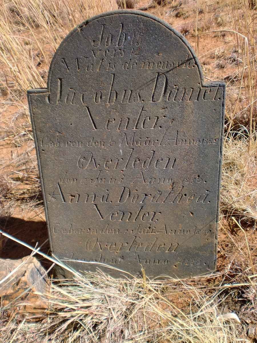 VENTER Jacobus Daniel &amp; Anna Dorathea