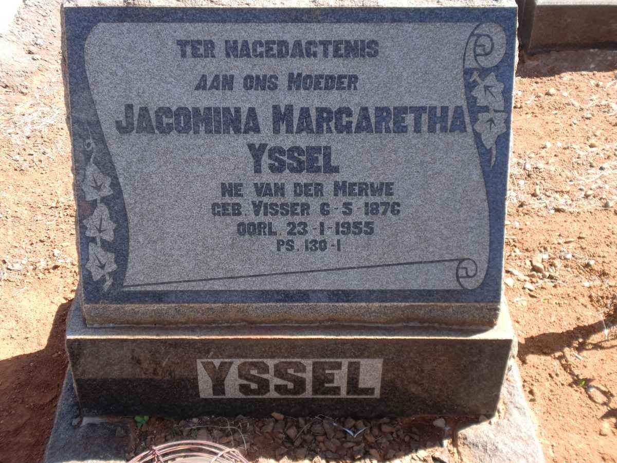 YSSEL Jacomina Margaretha voorheen VAN DER MERWE nee VISSER 1876-1955