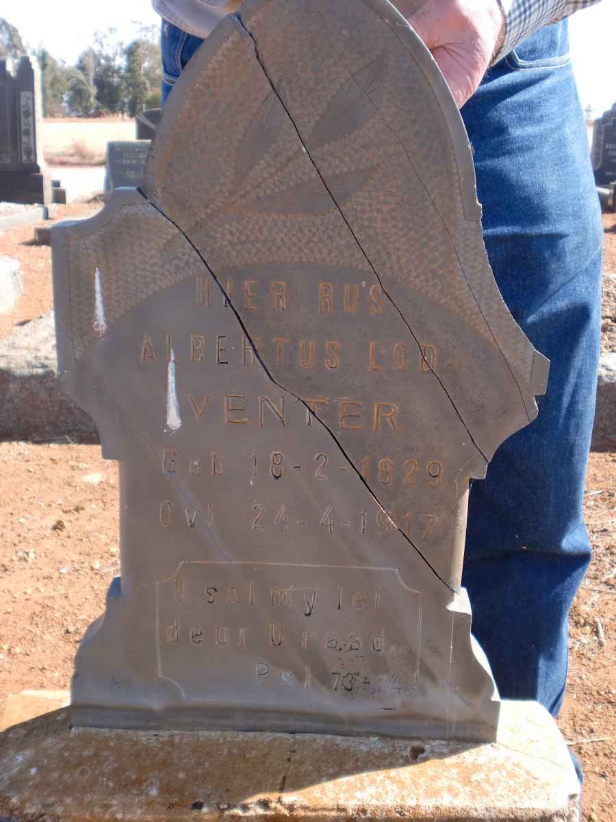 VENTER Albertus Lod? 1829-1947
