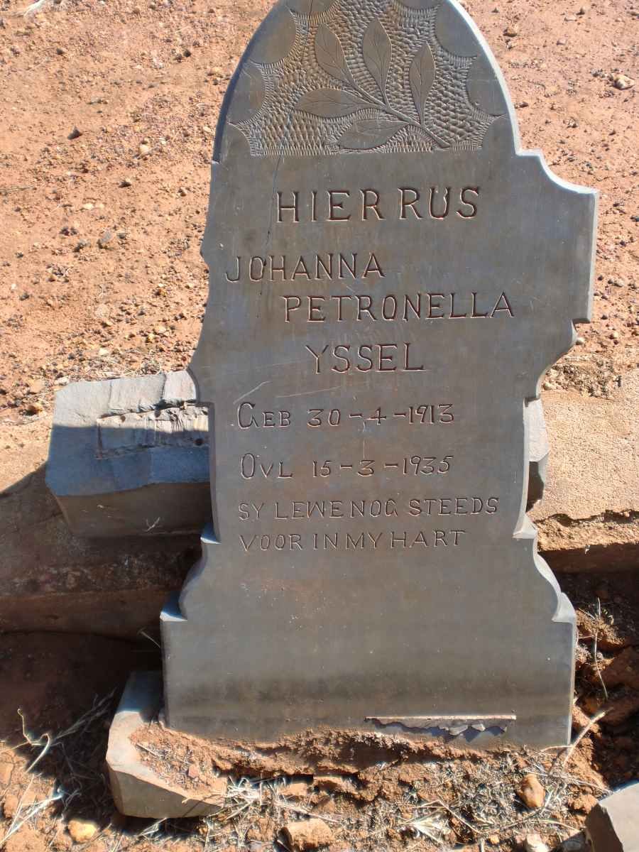 YSSEL Johanna Petronella 1913-1935
