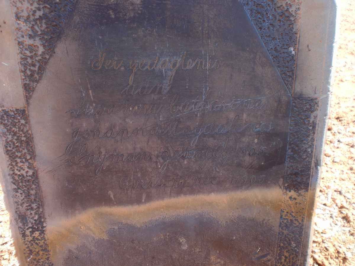 SNYMAN Johann ? 1905