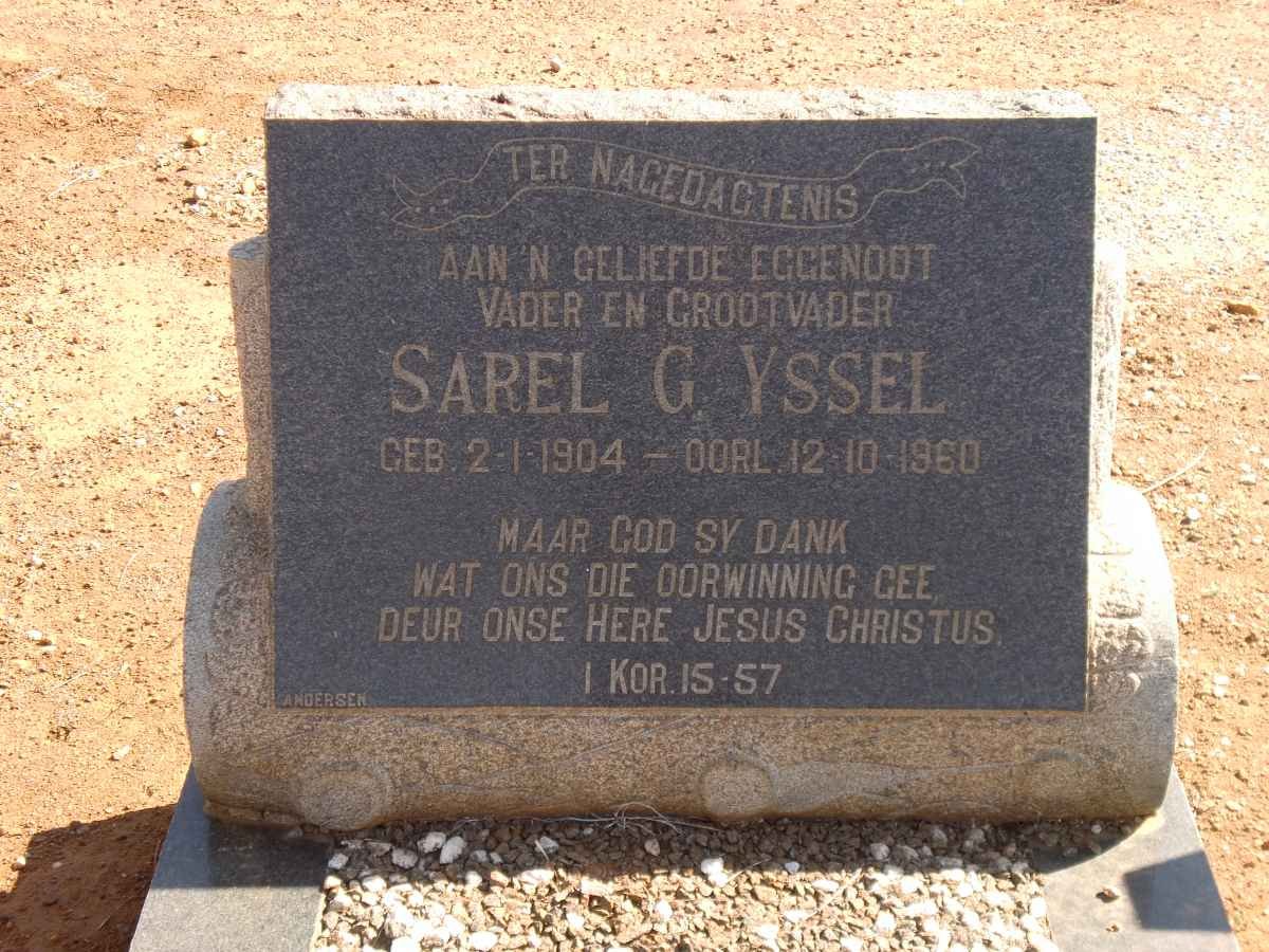 YSSEL Sarel G. 1904-1960