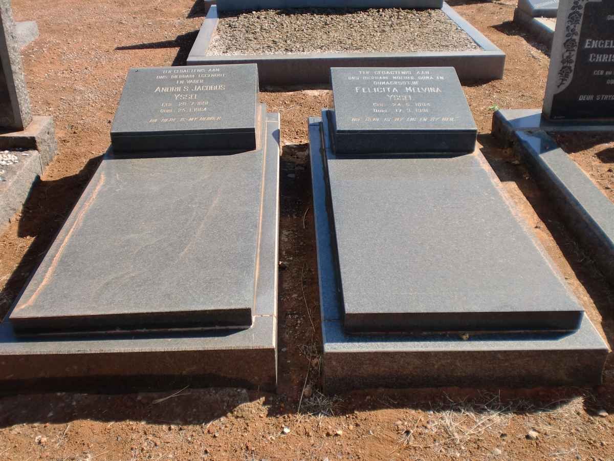 YSSEL Andries Jacobus 1891-1964 &amp; Felicita Melvina 1894-1991