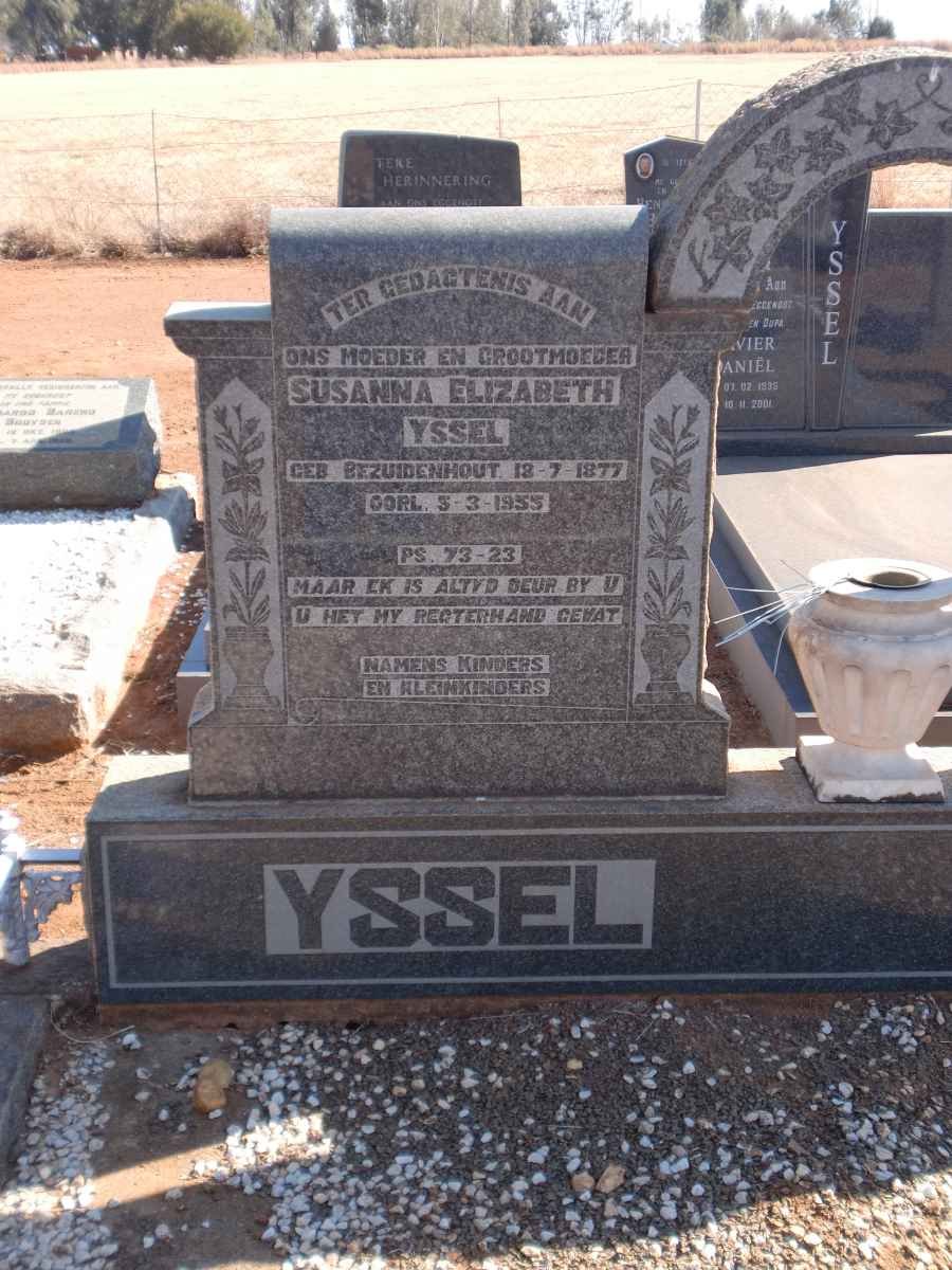 YSSEL Susanna Elizabeth nee BEZUIDENHOUT 1877-1955