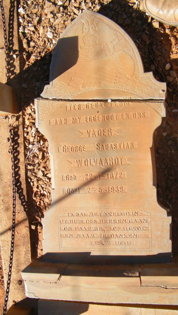 WOLVAARDT George Sabastian 1872-1939