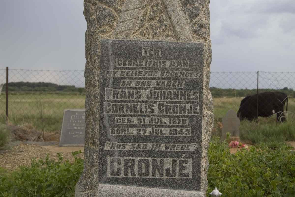 CRONJE Frans Johannes Cornelius 1878-1943