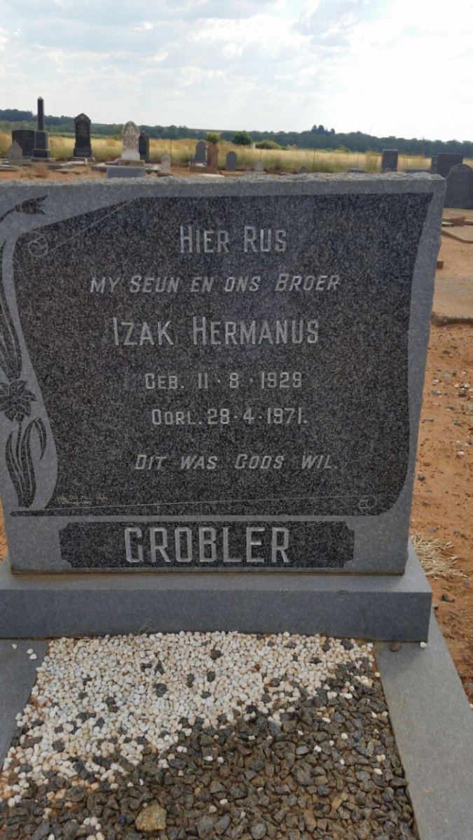 GROBLER Izak Hermanus 1929-1971