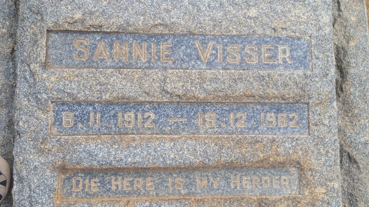 VISSER Sannie 1912-1962