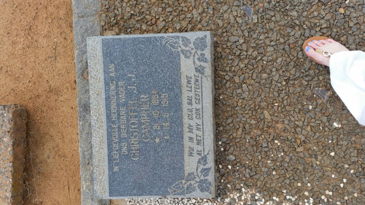 CAMPHER Christoffel J.J. 1884-1919