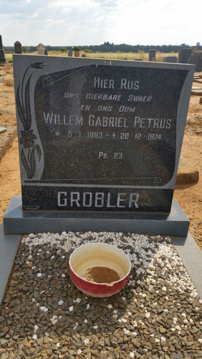 GROBLER Willem Gabriel Petrus 1893-1974