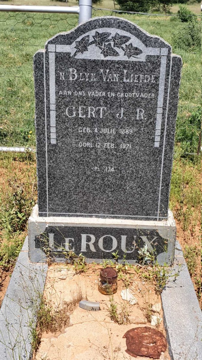 ROUX Gert J.R., le 1889-1971