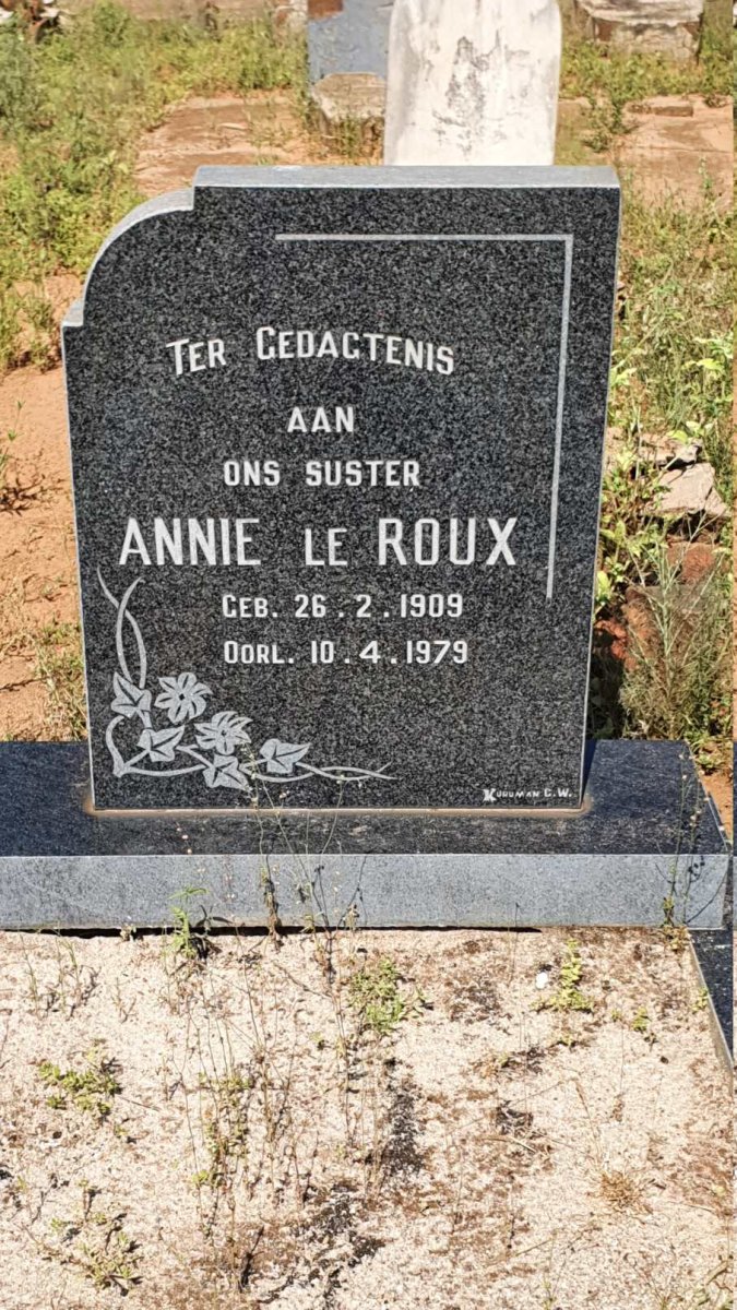 ROUX Annie, le 1909-1979