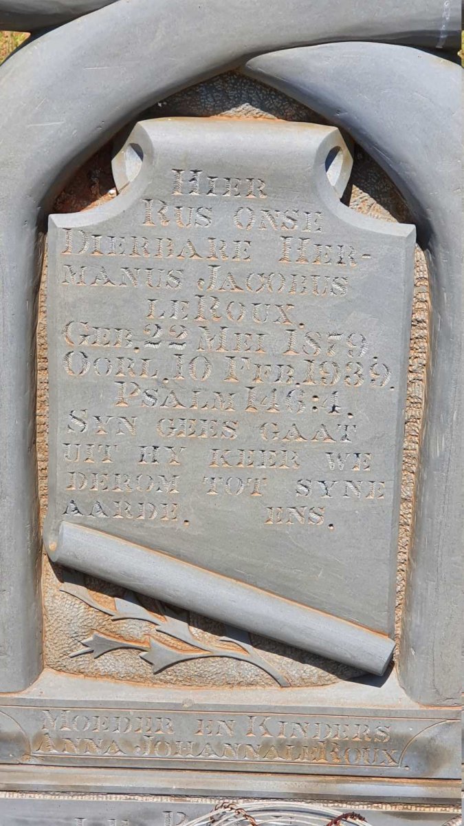 ROUX Hermanus Jacobus, le 1879-1939