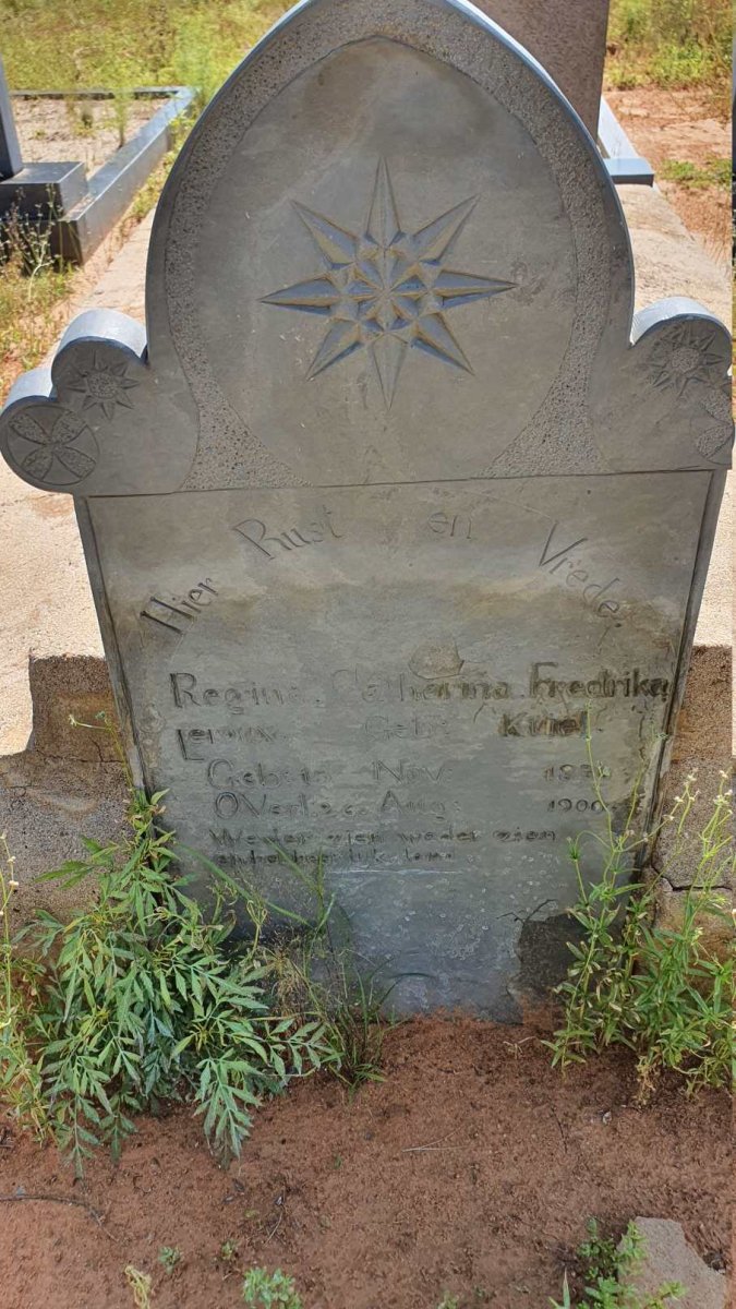 ROUX Regina Catharina Fredrika, le nee KRIEL 1836-1900