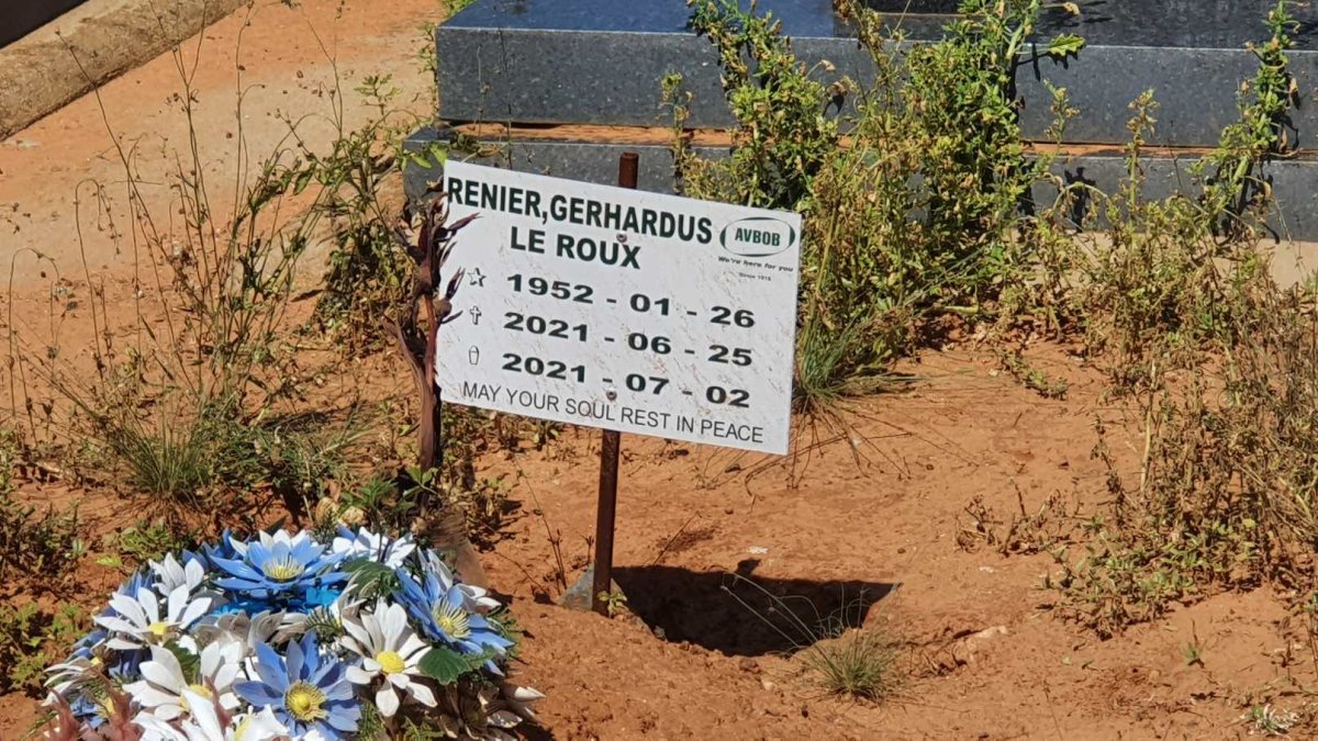 ROUX Renier Gerhardus, Le 1952-2021
