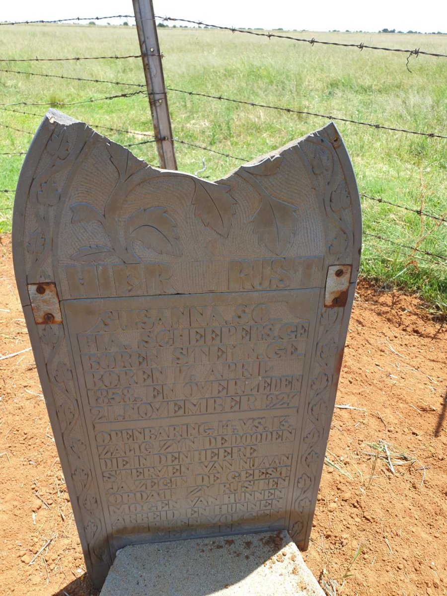 SCHEEPERS Susanna Sophia nee STEYN 1858-1927