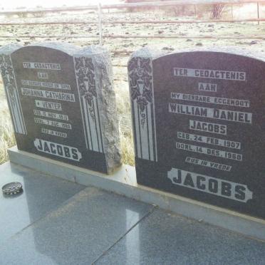 JACOBS William Daniel 1907-1960 &amp; Johanna Catharina VENTER 1913-1988