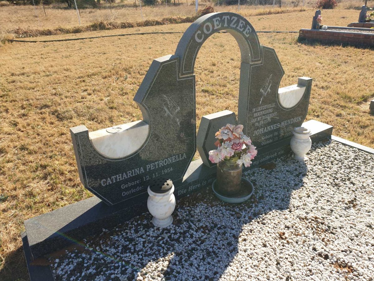 COETZEE Johannes Hendrik 1951-2007 &amp; Catharina Petronella 1954-