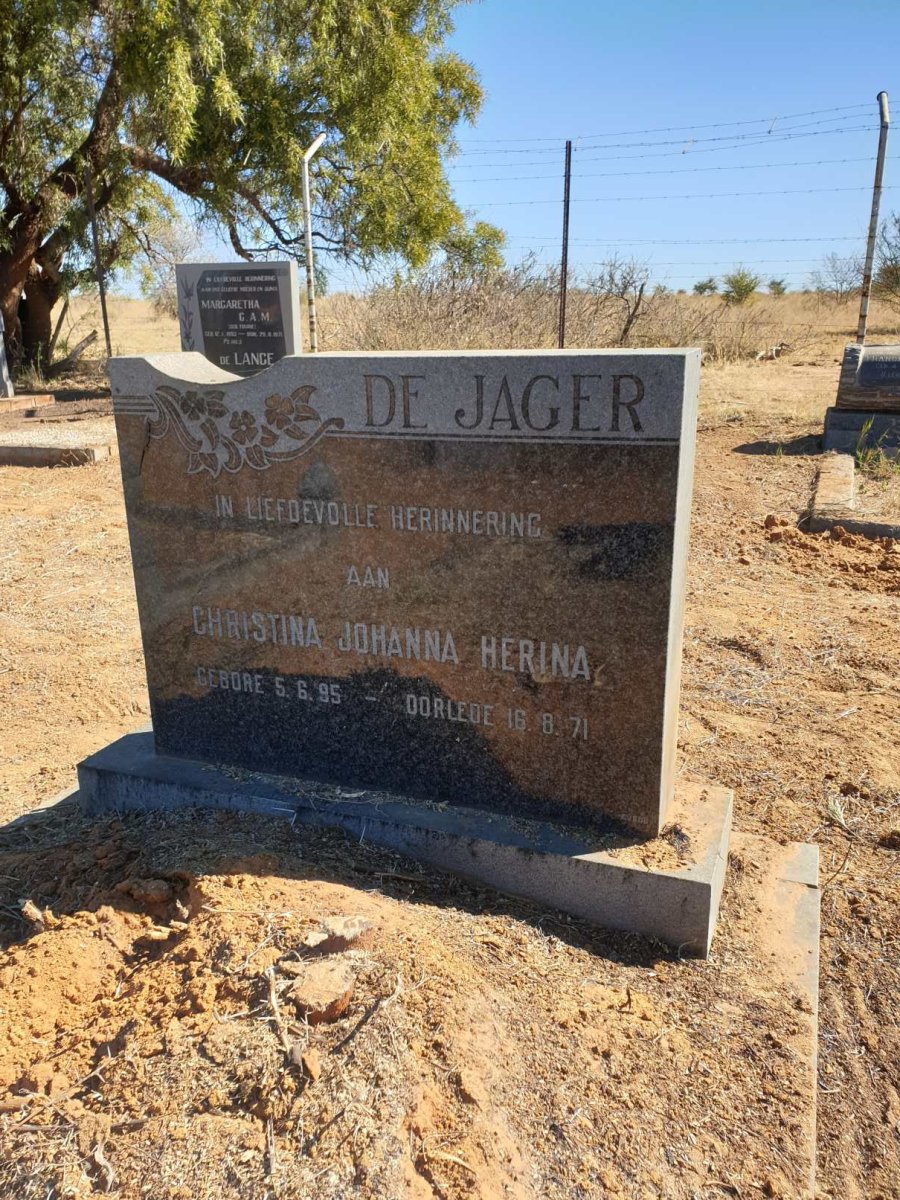 JAGER Christina Johanna Herina, de 1895-1971