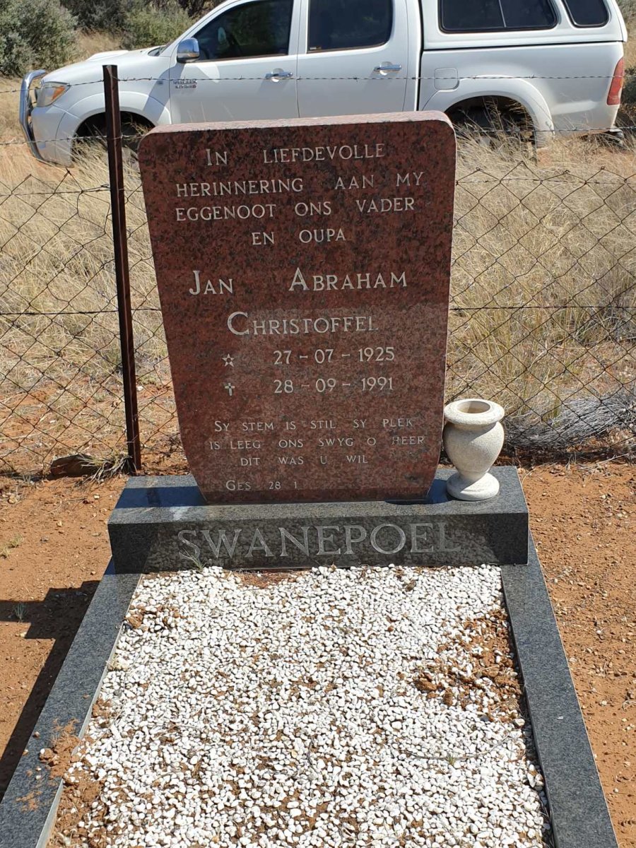 SWANEPOEL Jan Abraham Christoffel 1925-1991