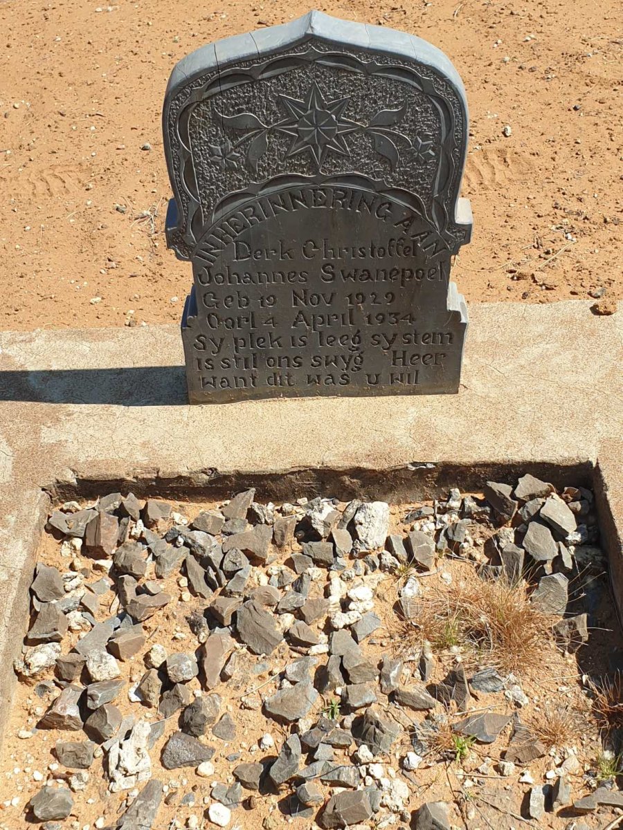 SWANEPOEL Derk Christoffel Johannes 1929-1934