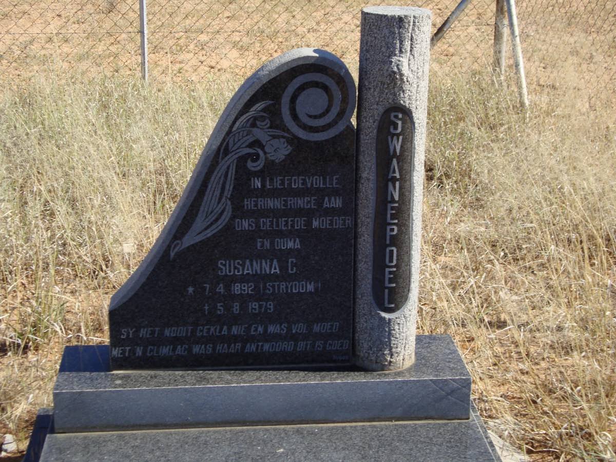 SWANEPOEL Susanna C. nee STRYDOM 1892-1979