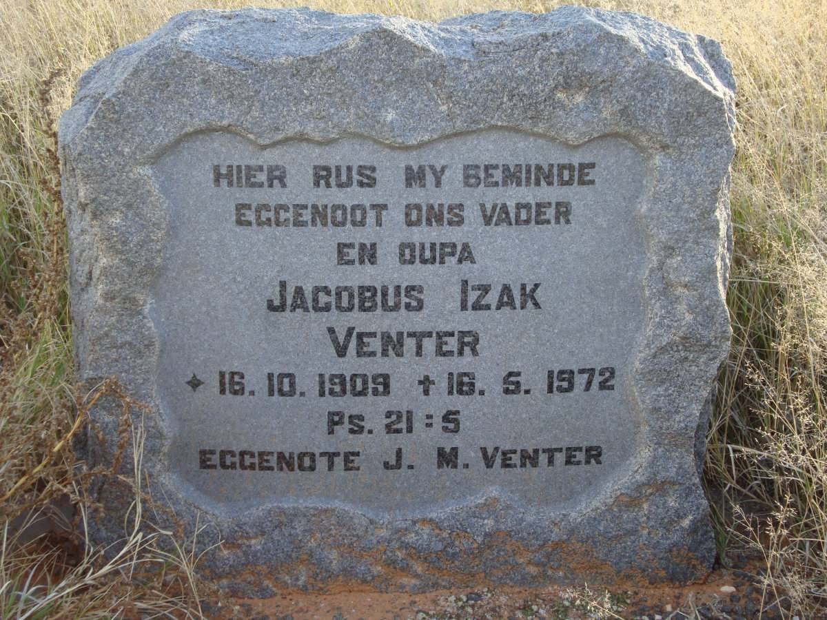 VENTER Jacobus Izak 1909-1972