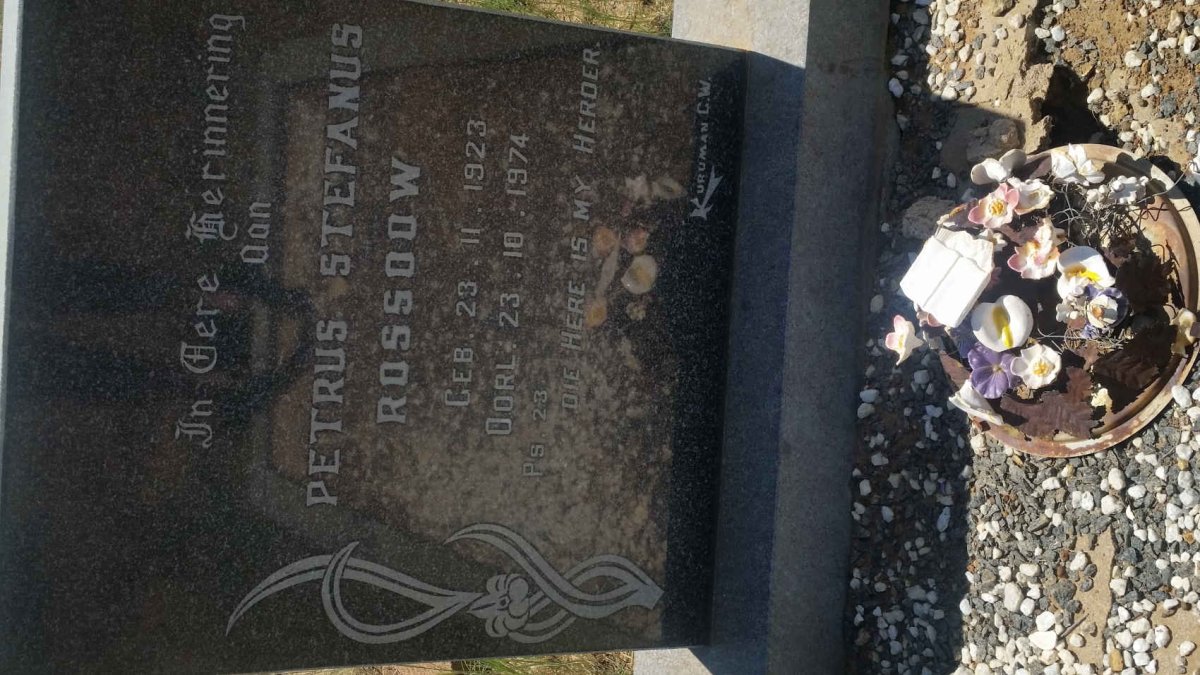 ROSSOOW Petrus Stefanus 1923-1974