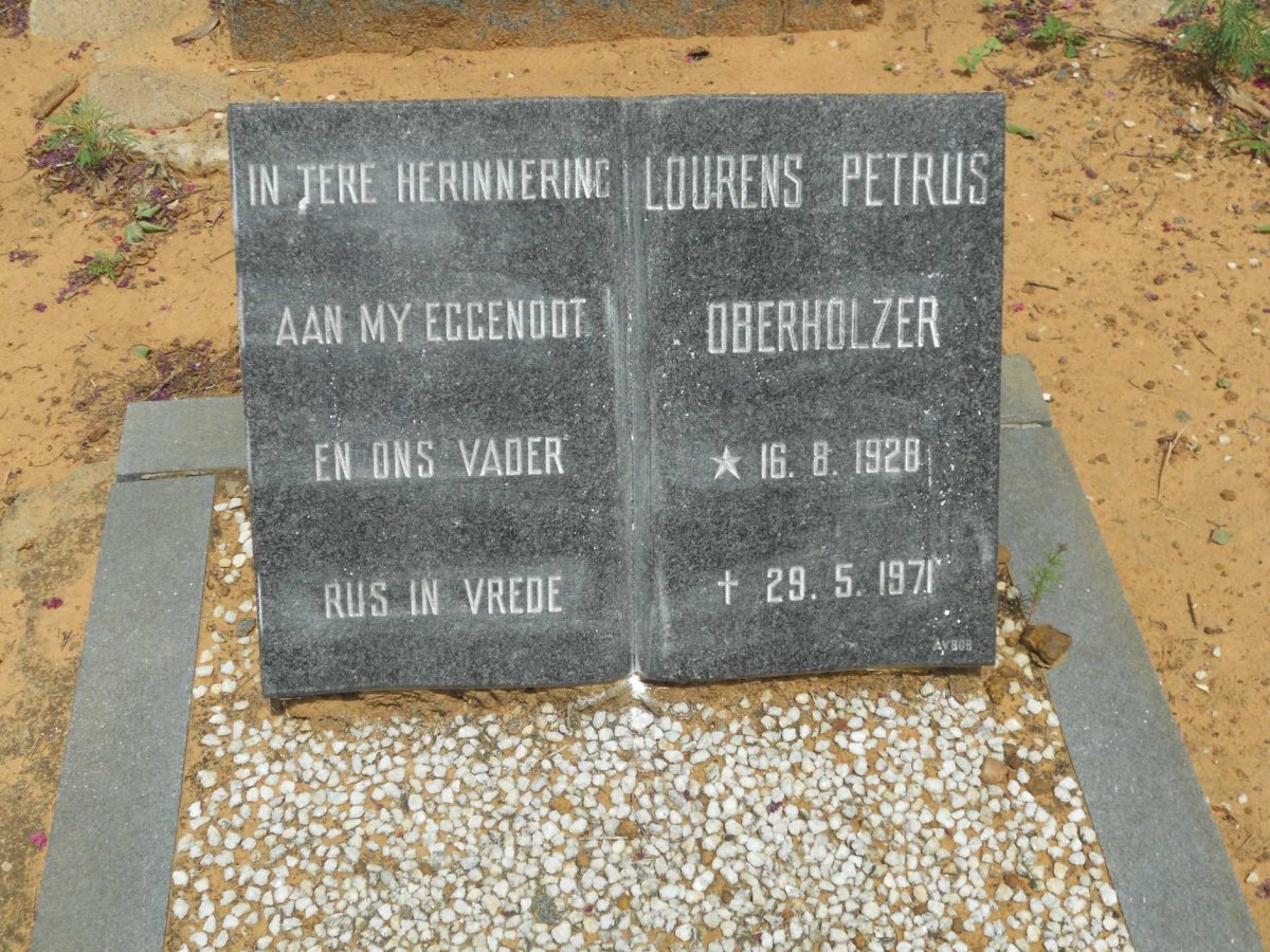 OBERHOLZER Lourens Petrus 1928-1971