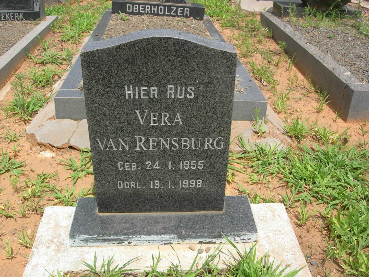 RENSBURG Vera, van 1955-1998