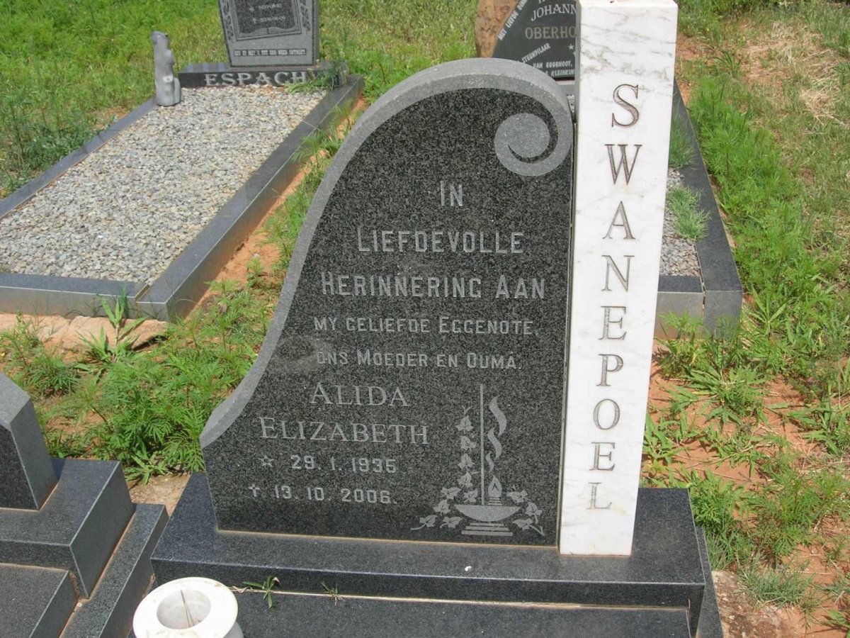 SWANEPOEL Alida Elizabeth 1935-2006