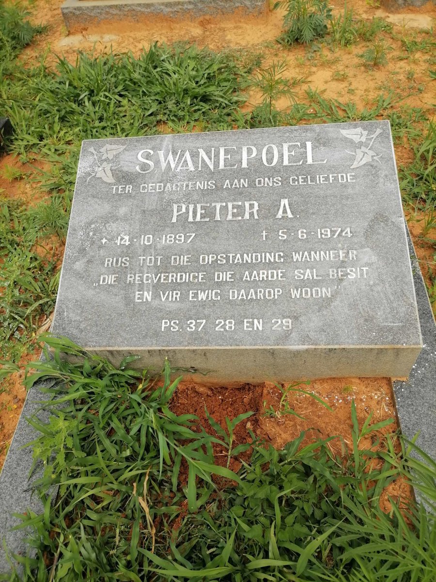 SWANEPOEL Pieter A. 1897-1974