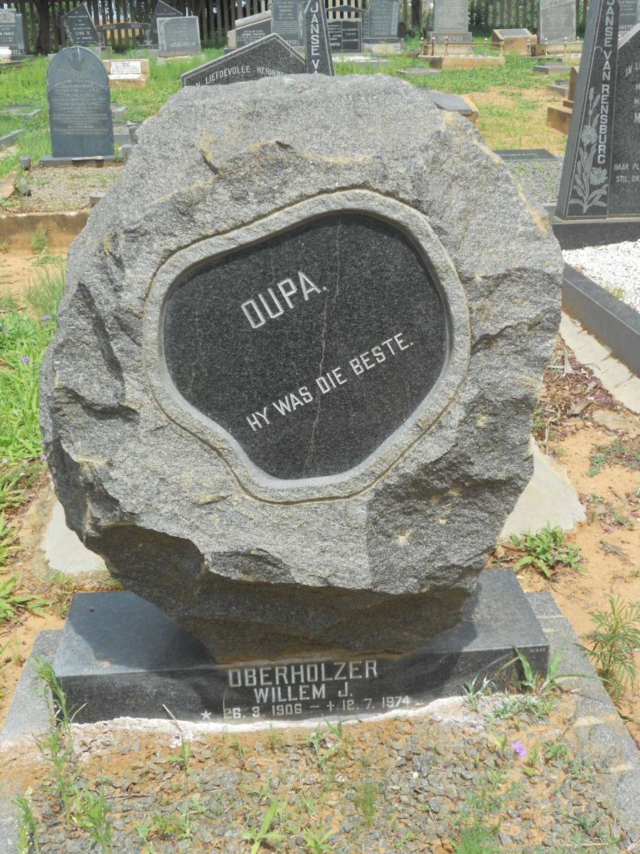 OBERHOLZER Willem J. 1906-1974