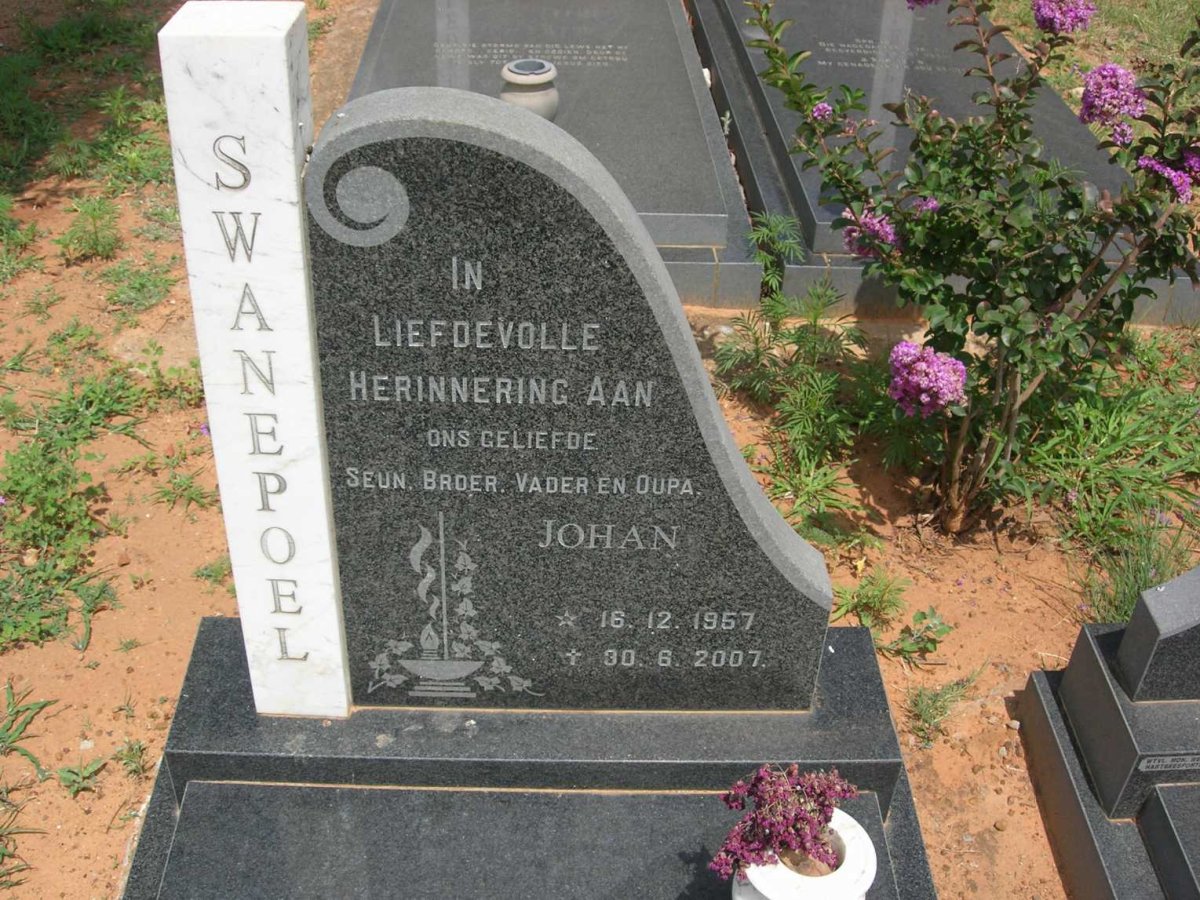SWANEPOEL Johan 1957-2007