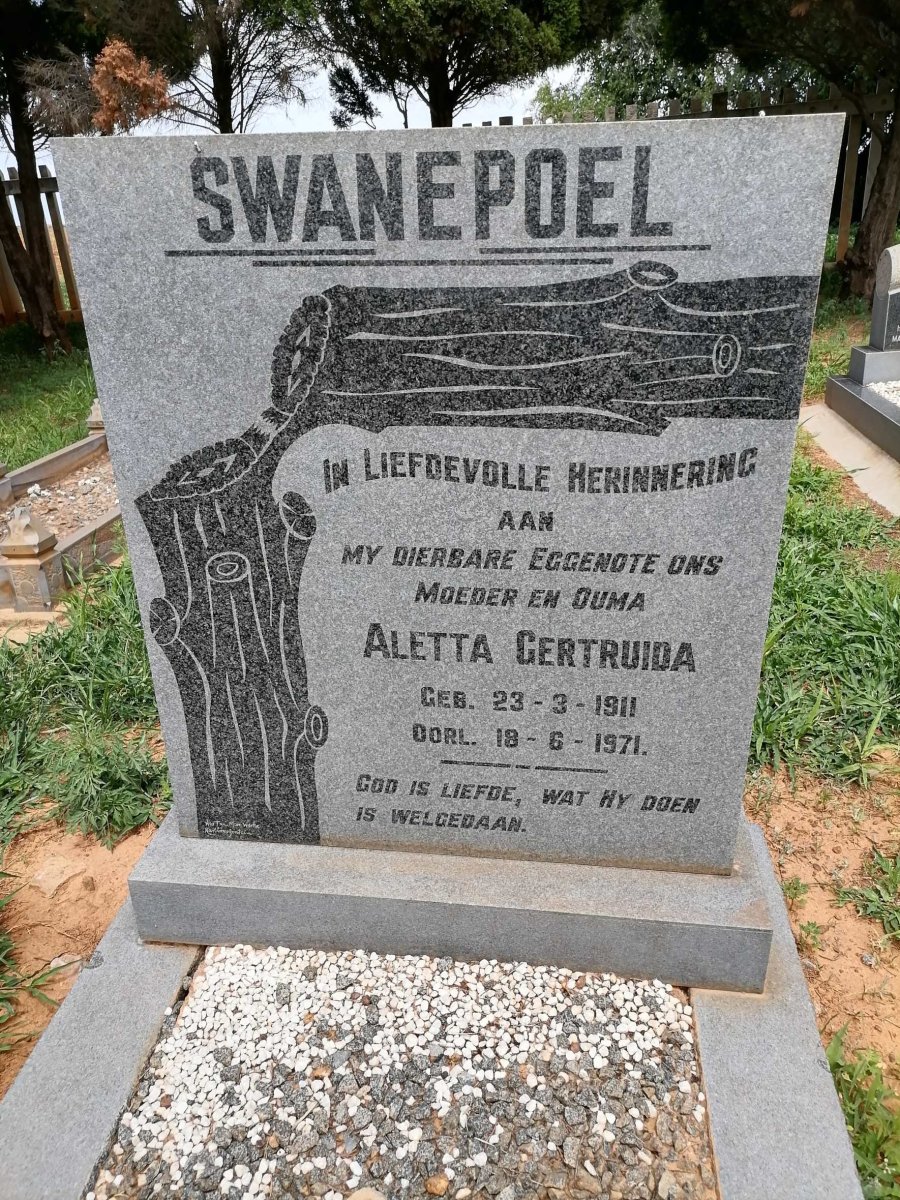 SWANEPOEL Aletta Gertruida 1911-1971