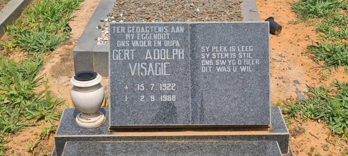 VISAGIE Gert Adolph 1922-1988