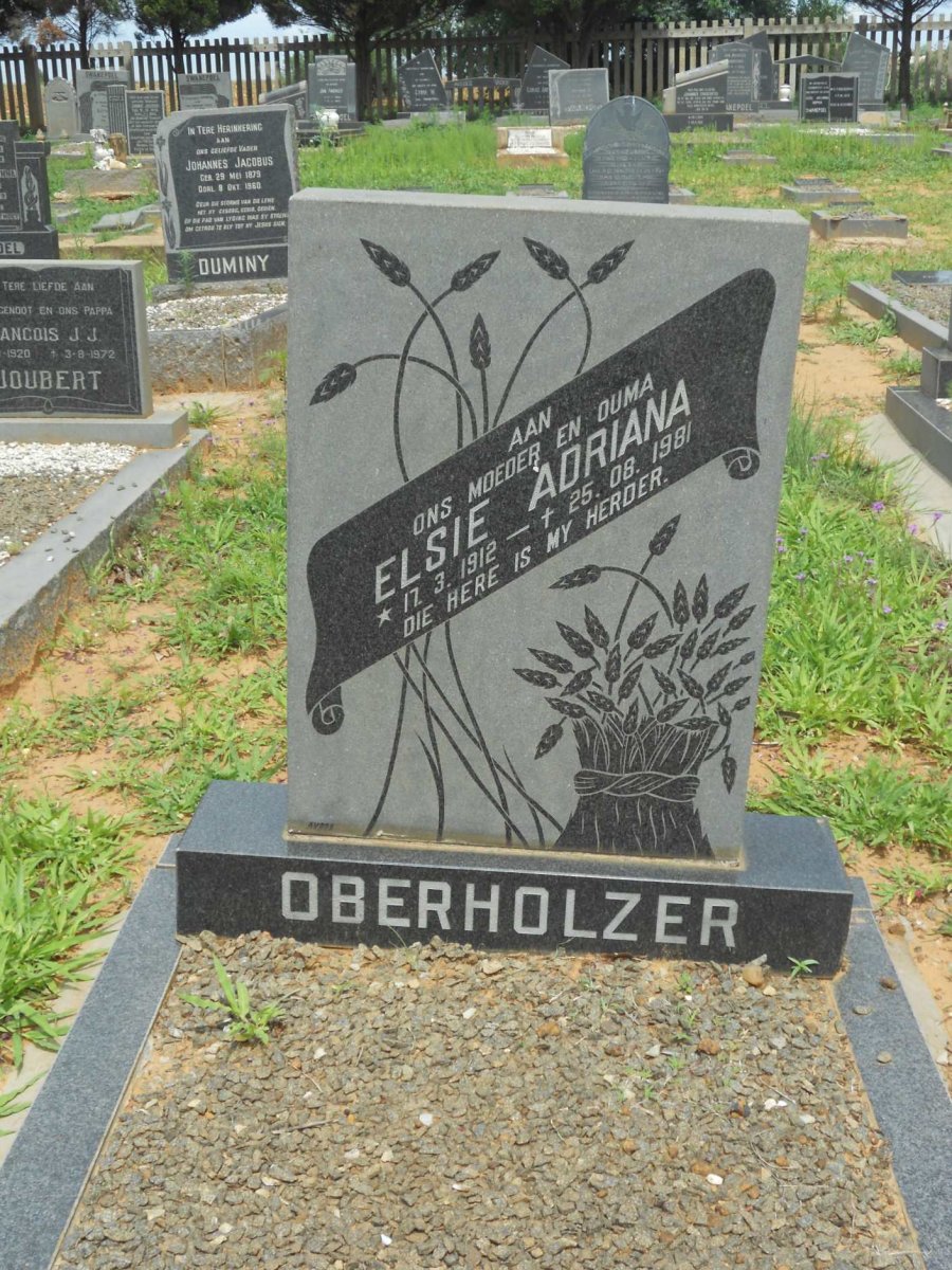 OBERHOLZER Elsie Adriana 1912-1981