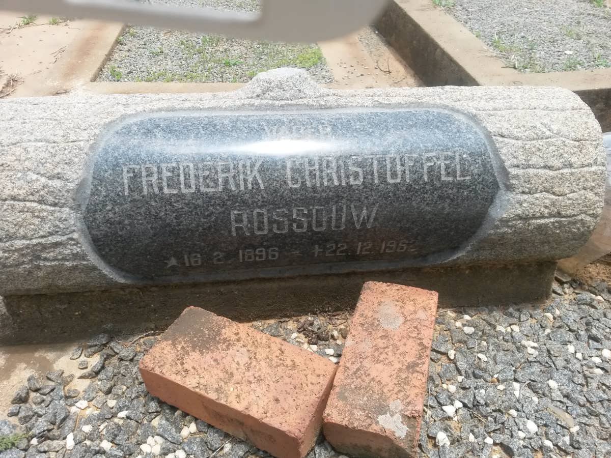 ROSSOUW Frederik Christoffel 1896-1962