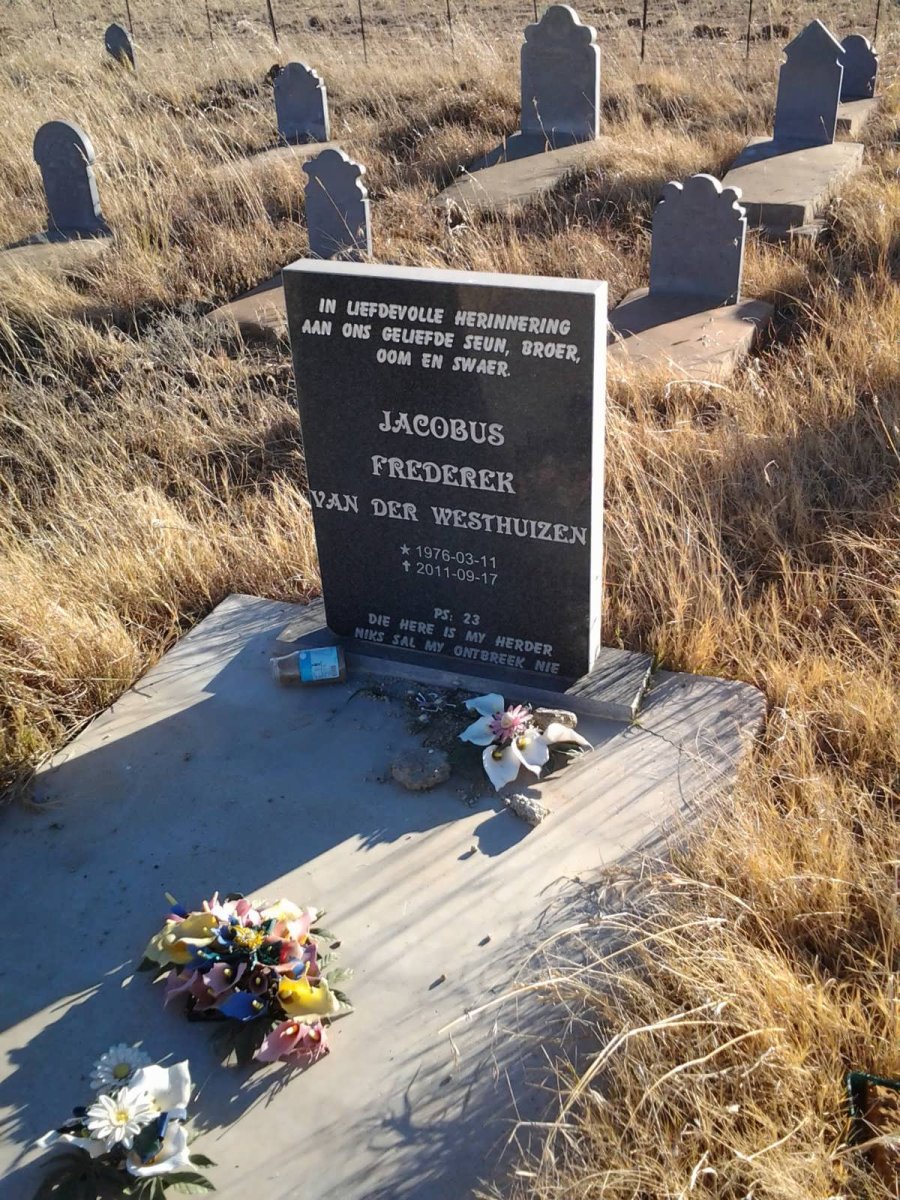 WESTHUIZEN Jacobus Frederek, van der 1976-2011