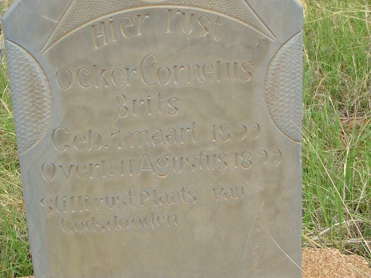 BRITS Ocker Cornelus 1899-1899