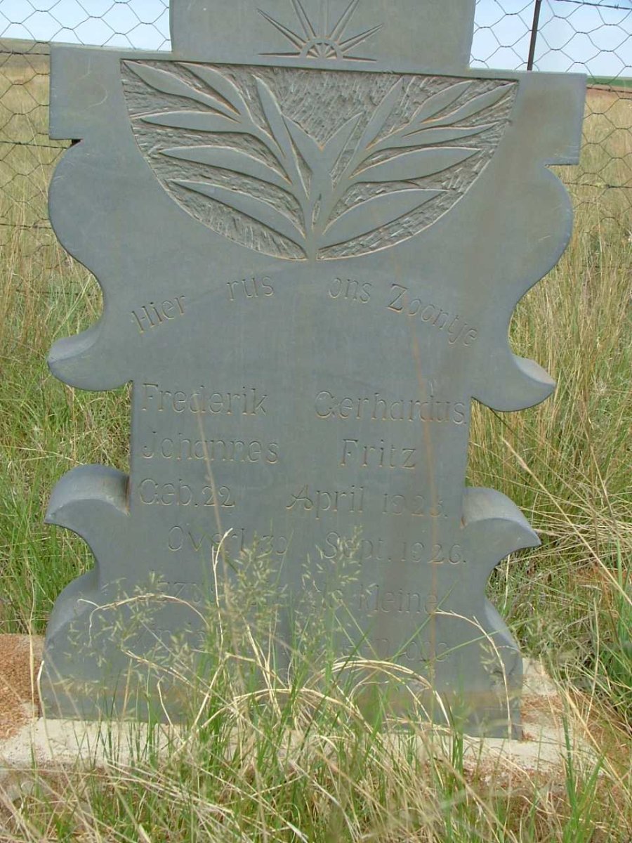 FRITZ Frederik Gerhardus Johannes  1925-1926