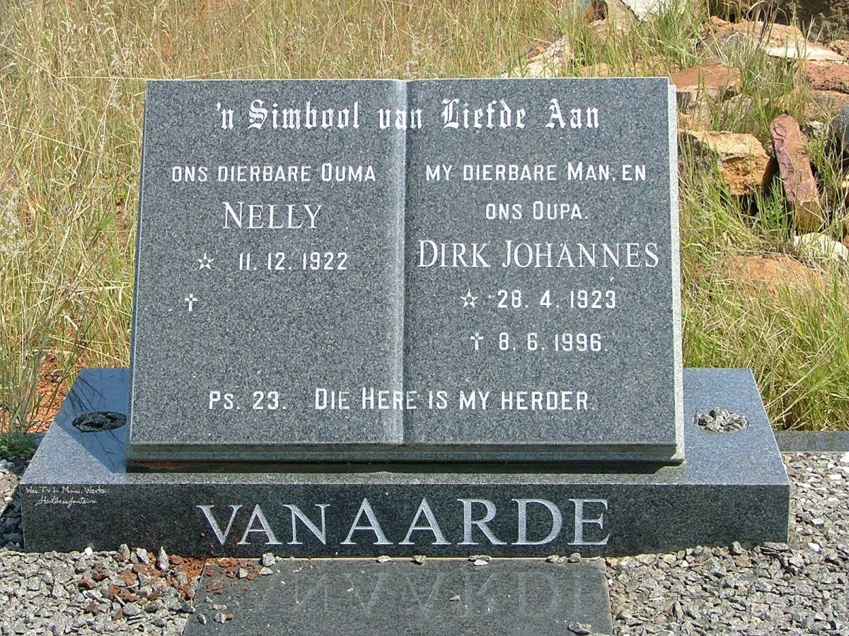 AARDE Dirk Johannes, van 1923-1996 &amp; Nelly 1922-