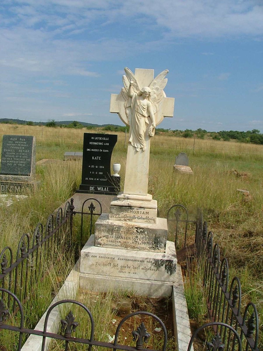 BOSMAN Martha Aletta Johanna nee JANSE VAN VUUREN 1850-1918
