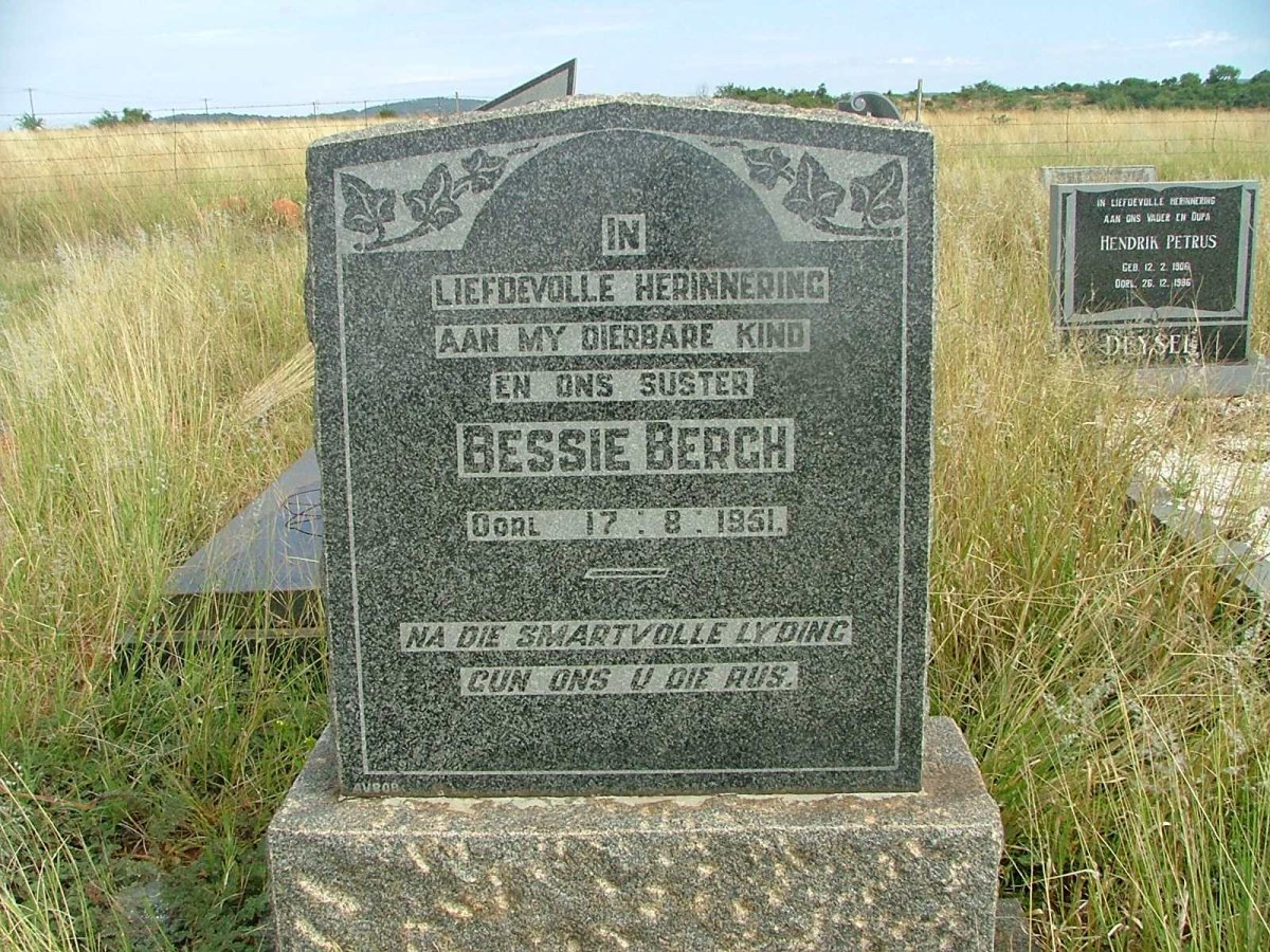 BERGH Bessie  -1951