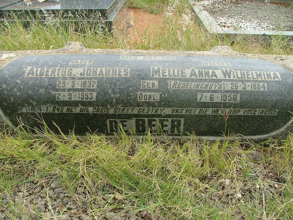 BEER Albertus Johannes, de 1892-1953 &amp; Mellie Anna Wilhelmina REDELINGHUYS 1884-1958