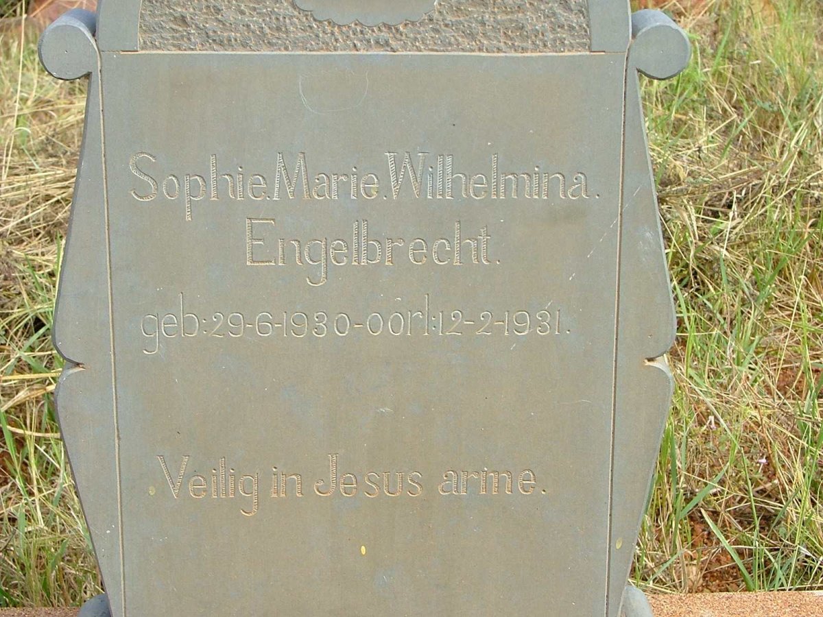 ENGELBRECHT Sophie Marie Wilhelmina 1930-1931