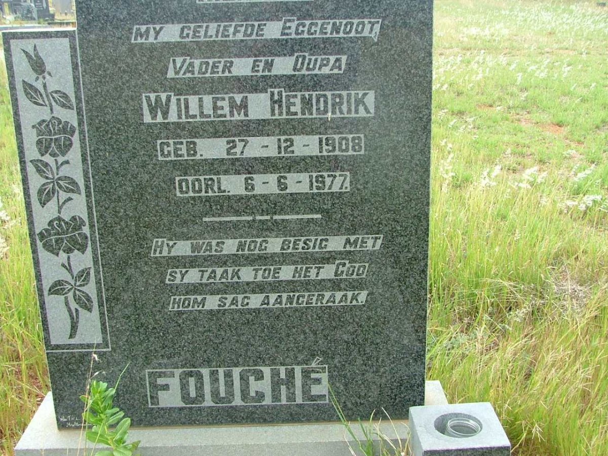 FOUCHÉ Willem Hendrik 1908-1977