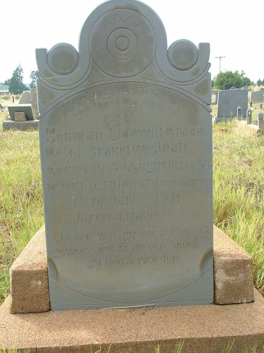 GRAEN Herman Lidewik 1837-1911