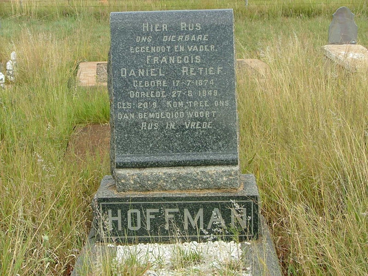 HOFFMAN Francois Daniel Retief 1874-1949